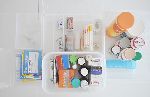 {The Organised Housewife} Medicines and First Aid Organising 1