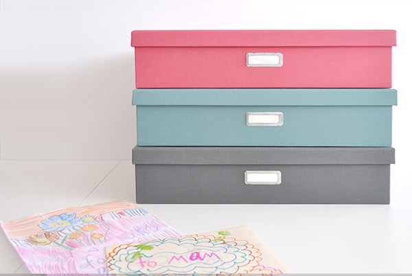 {The Organised Housewife} Storing Kids Artwork
